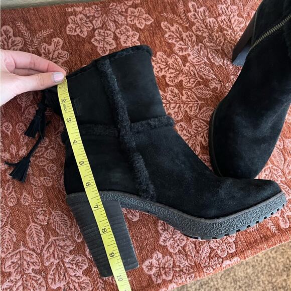 Frye Jen Shearling Short Waterproof Winter Boots Size 9 Black - Picture 11 of 15